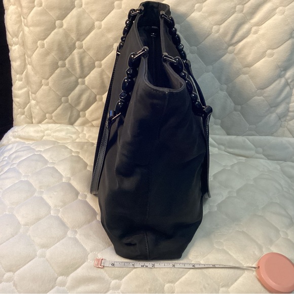 Christian Dior Malice black nylon shoulder bag with beads and silver hardware - Picture 7 of 16